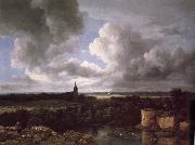 Extensive Landscape with a Ruined Jacob van Ruisdael